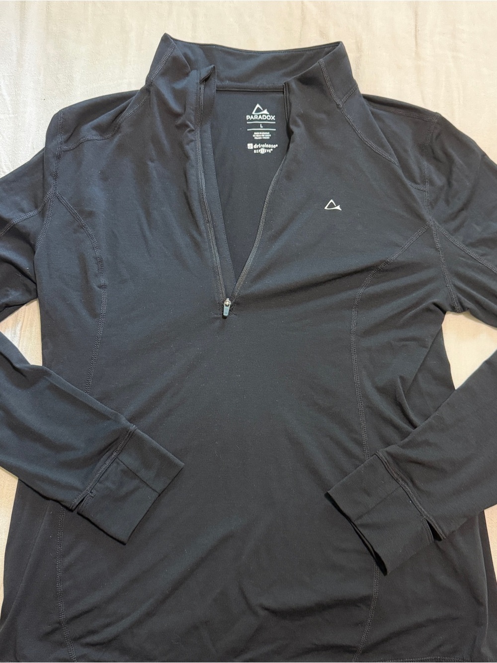 Paradox Black Half-Zip Athletic Pullover